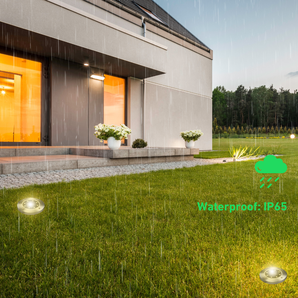 RoundSolar – Solar LED Ground Spot for Outdoor Use
