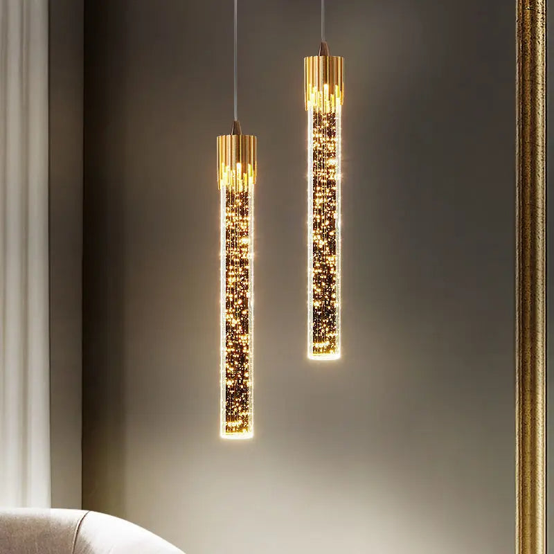 GoldenPegs – Elegant Pendant Lamp with Gold Accents