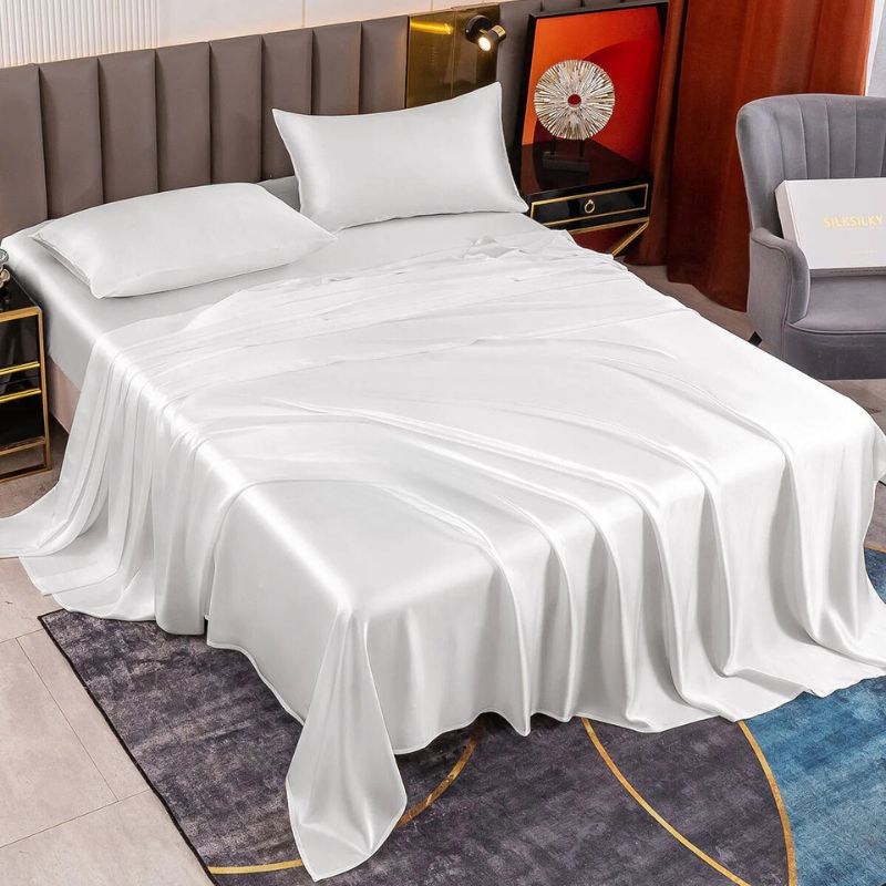 Luxury silk sheet set