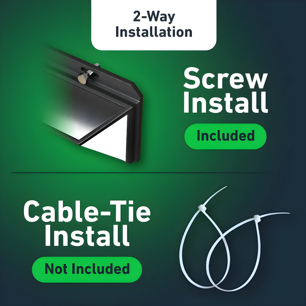SolarLuxe - Solar Security Lights with 230° Illumination Angle