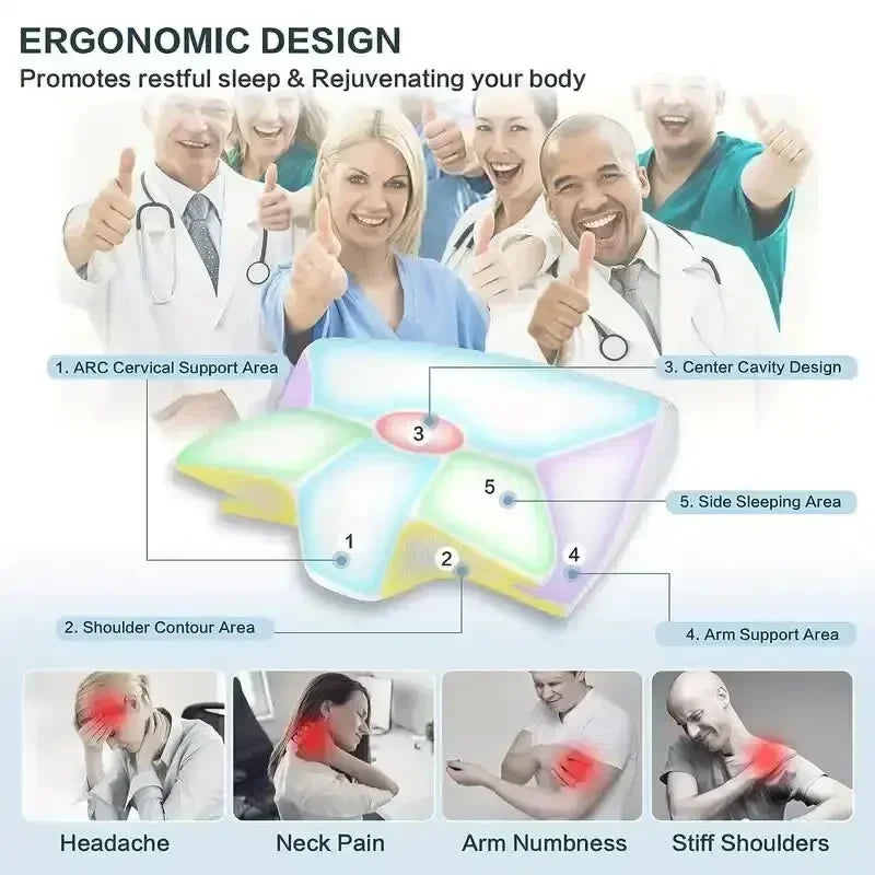 SleepRelief - Ergonomic Butterfly Memory Foam Pillow