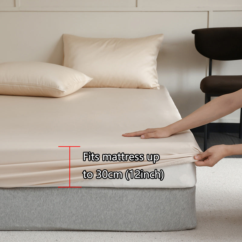 Loxen - Mulberry Silk Fitted Sheet with Elasticated Corners