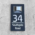 Personalized Engraved LED Solar House Number