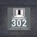 Personalised Rectangular Solar Address Sign