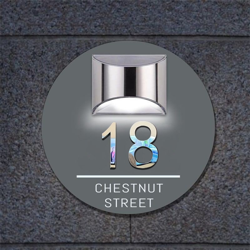 Orbit 3D Solar Huisnummerbord