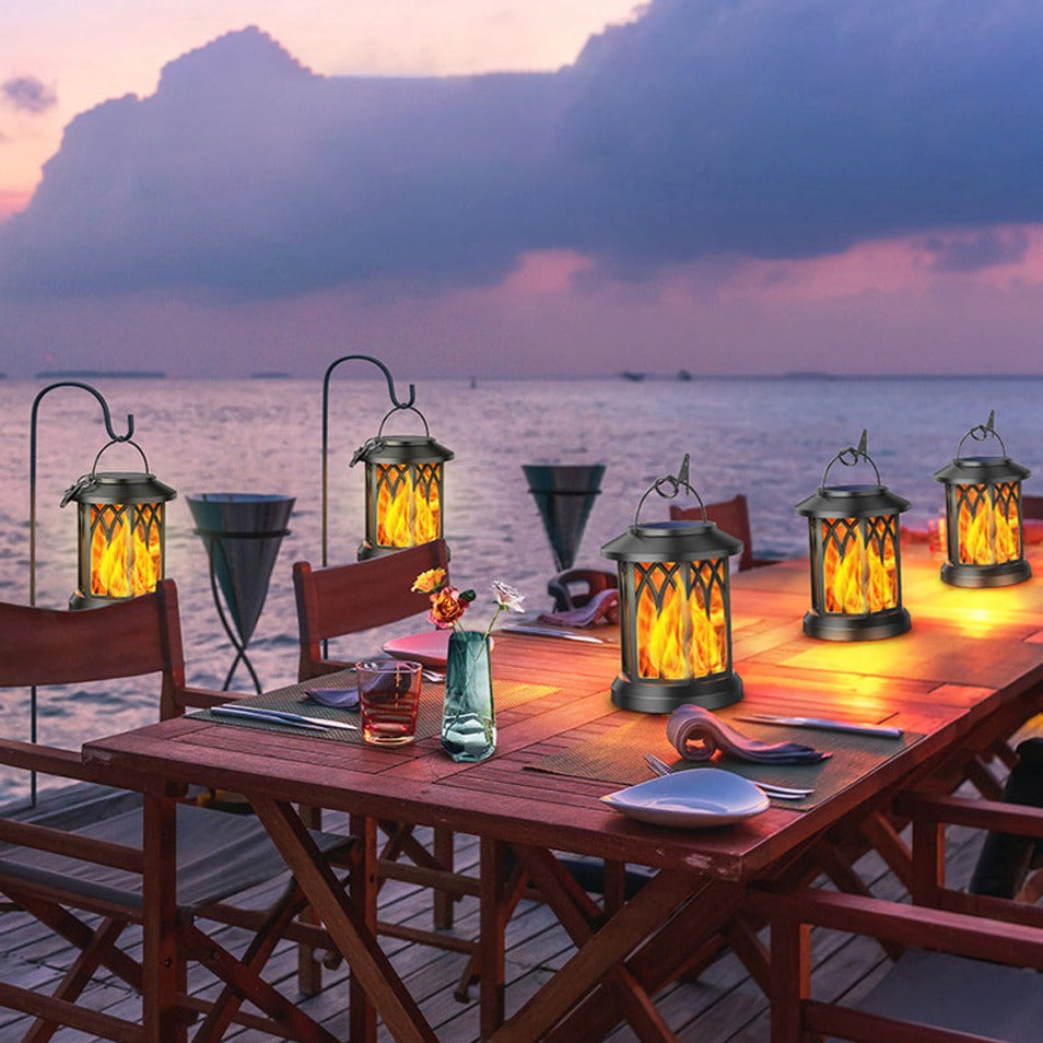 FlameGlow™ - Solar Powered Flame Hanging Lamp