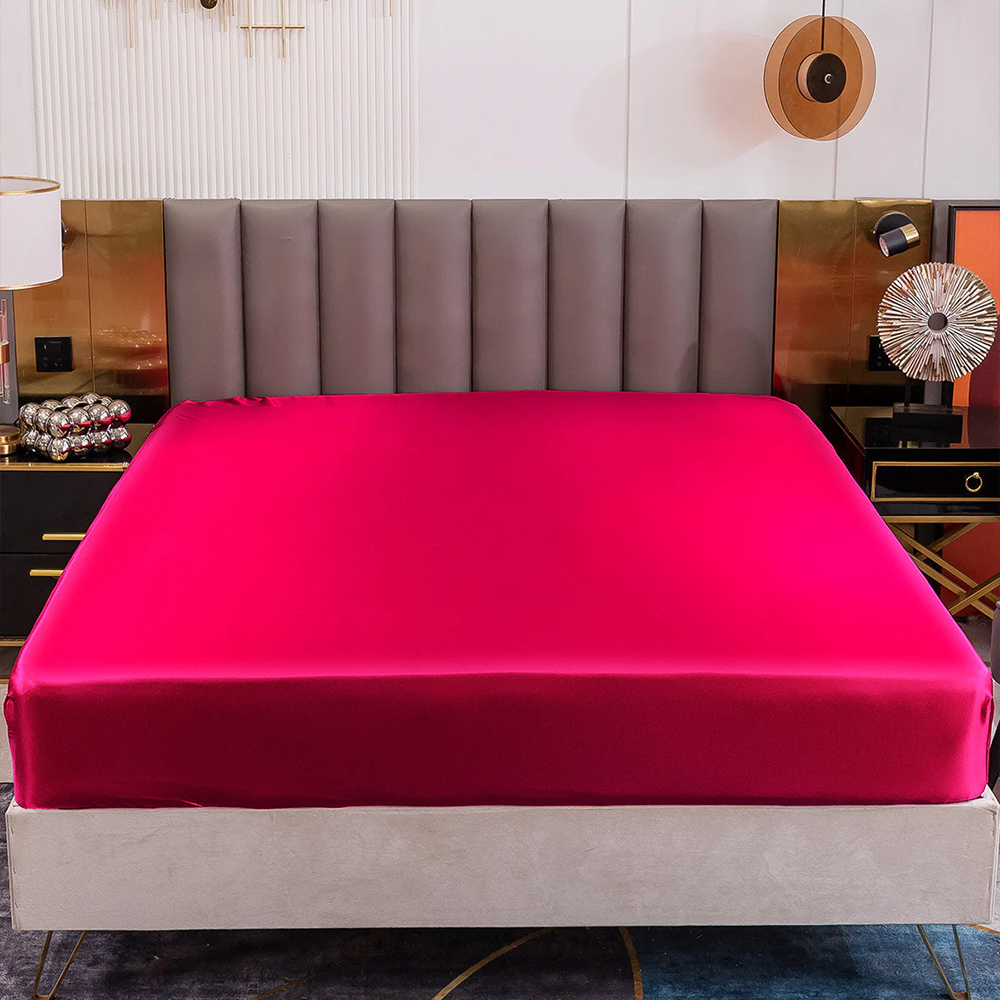 Satin Luxe Seamless Fitted Sheet - Mulberry Feel