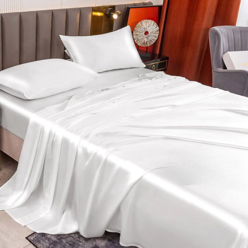 Luxury silk sheet set