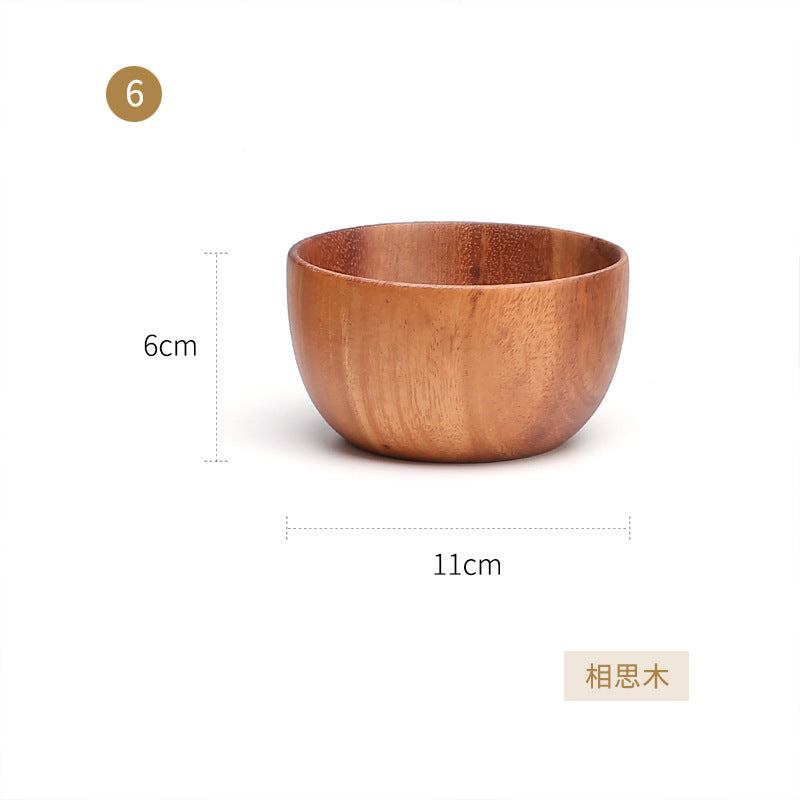 Acacia Wood Fruit and Salad Bowl