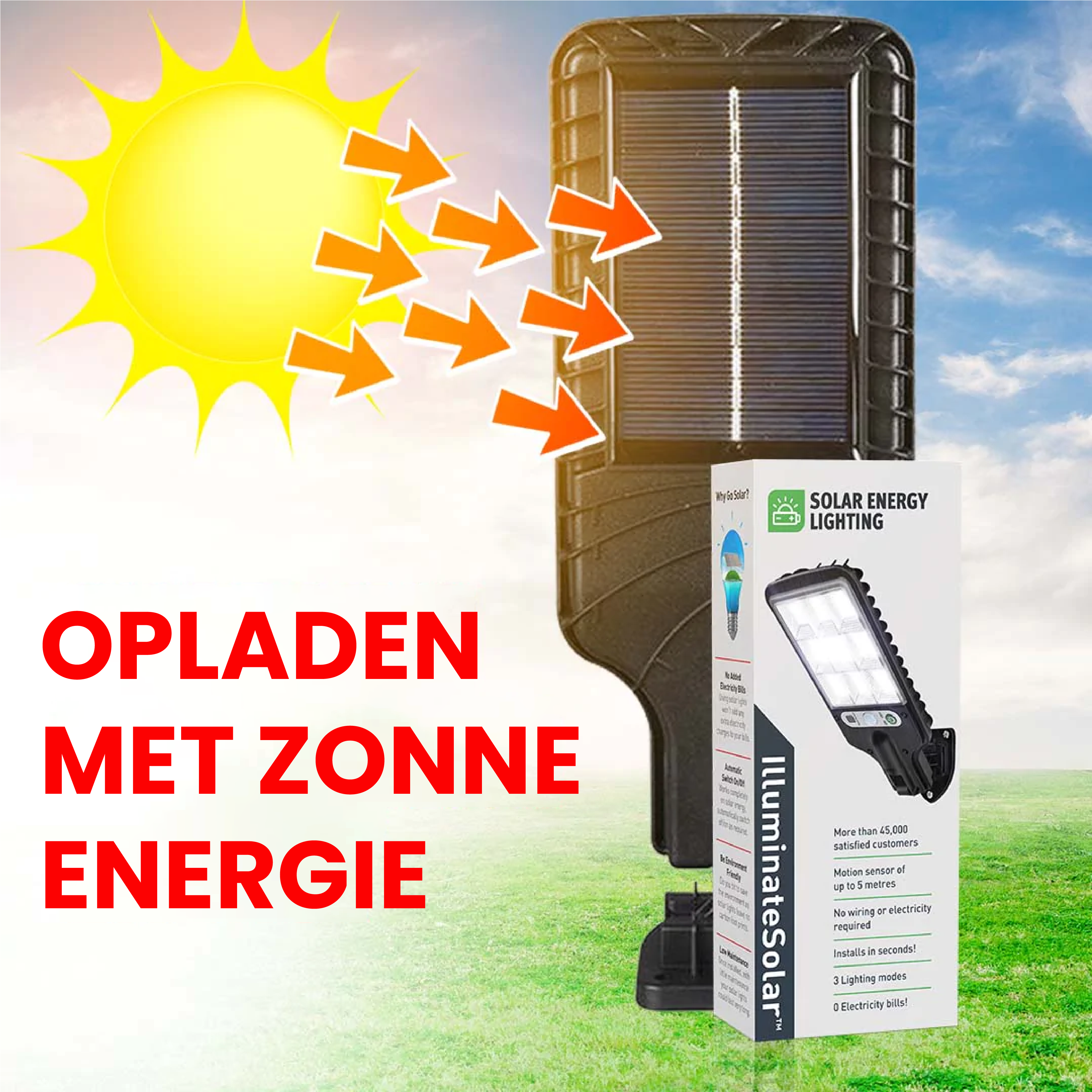 Illuminatesolar™- De Ultieme Led-straatlantaarn Op Zonne-energie