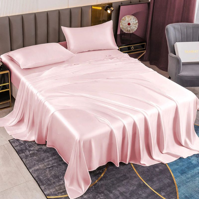 Luxury silk sheet set
