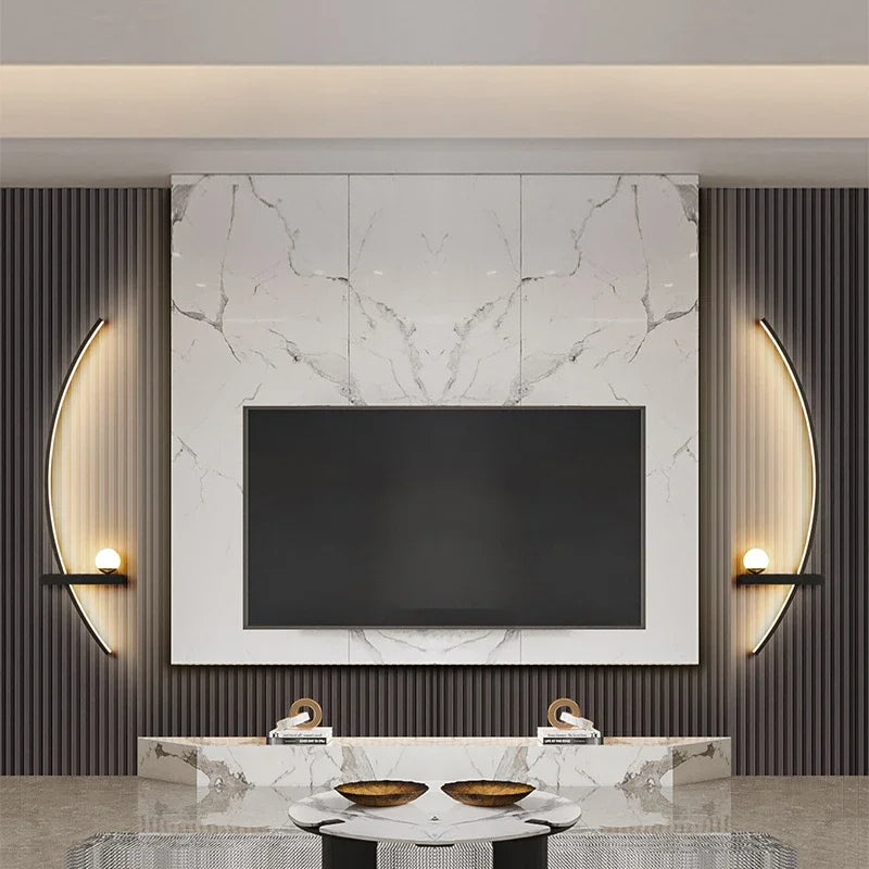 Lumosphere™ - Minimalistische LED Wandlamp Set van 2