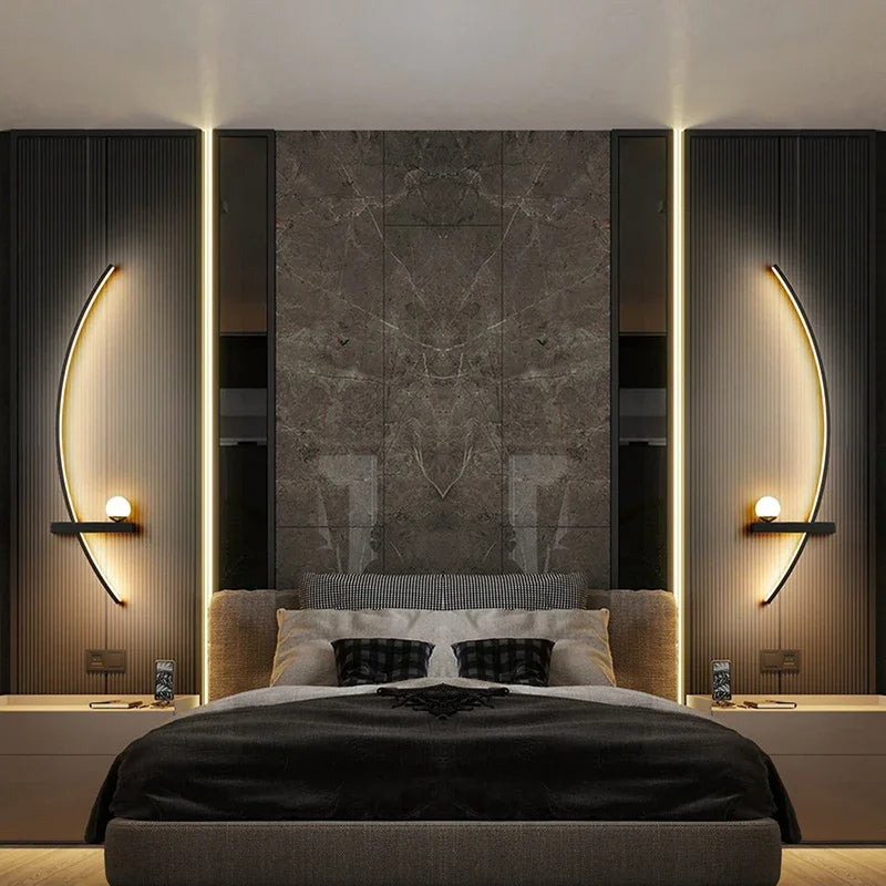 Lumosphere™ - Minimalistische LED Wandlamp Set van 2