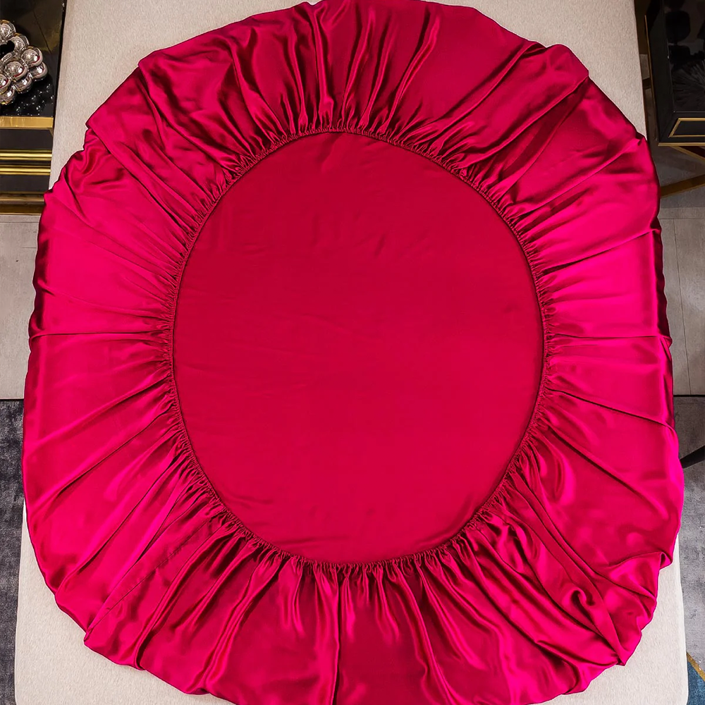 Satin Luxe Seamless Fitted Sheet - Mulberry Feel
