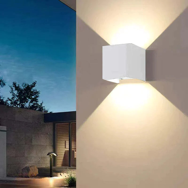 KubiskStil™ - Moderne waterdichte LED wandlamp