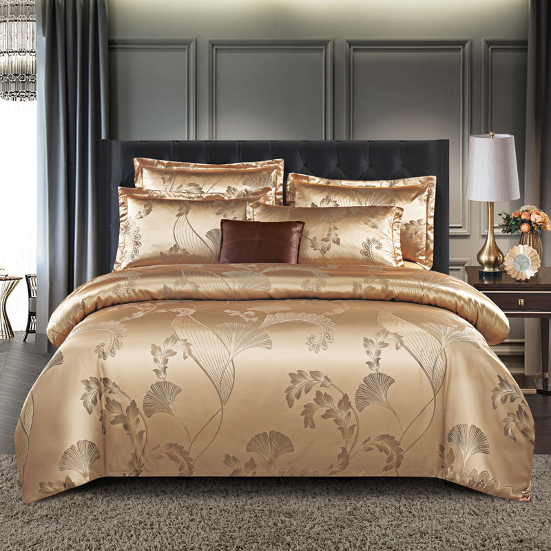 Valora - Luxe Satijn Jacquard Dekbedovertrek Set