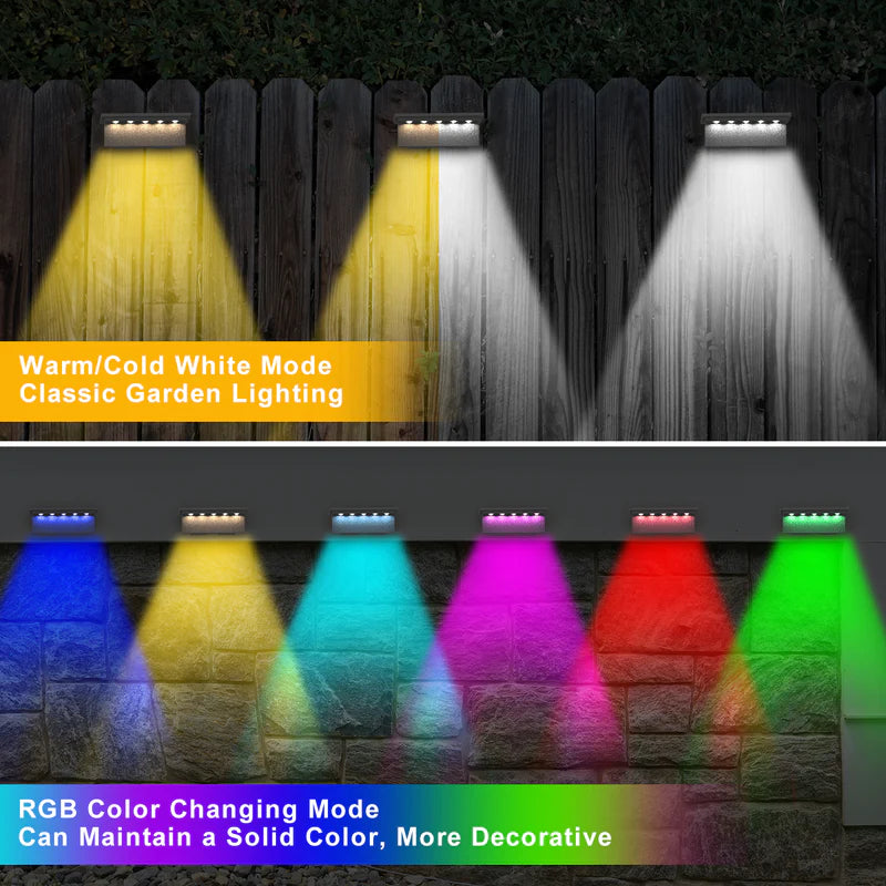 VividSolar™ - Solar Fence Lights