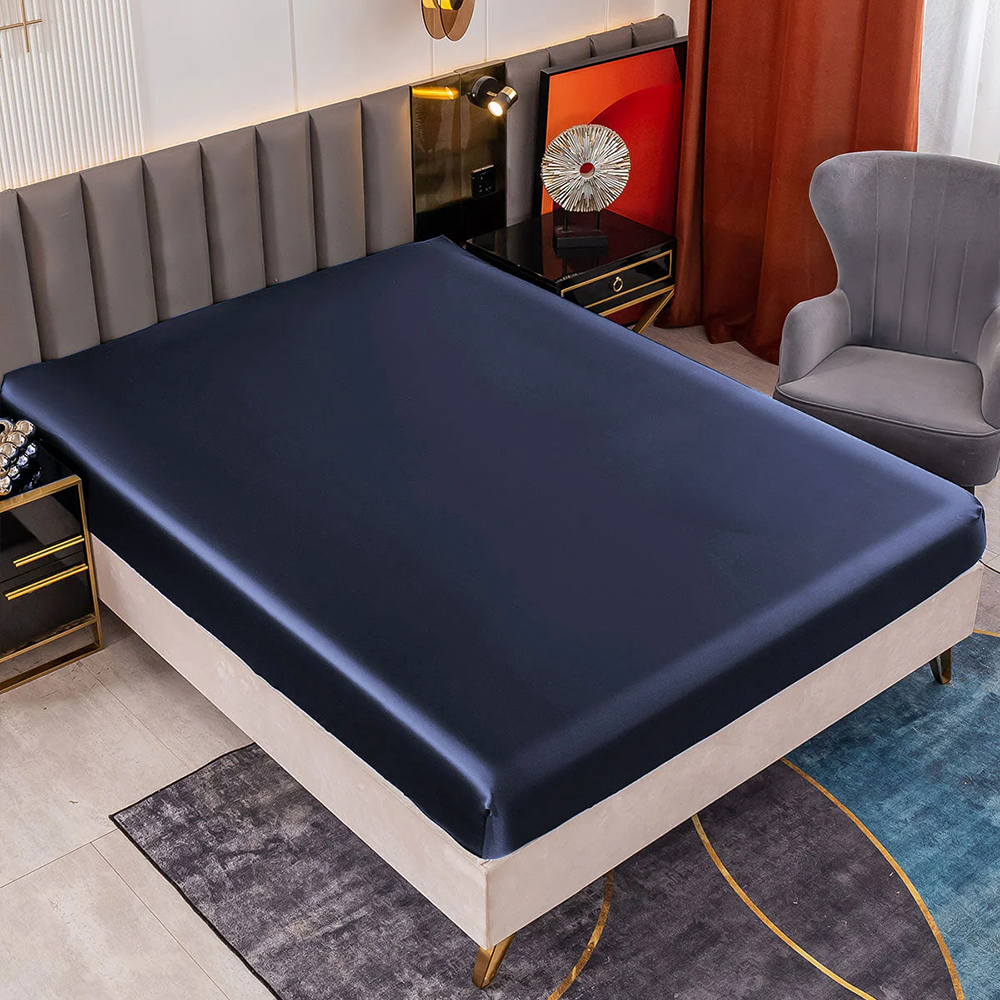 Satin Luxe Seamless Fitted Sheet - Mulberry Feel