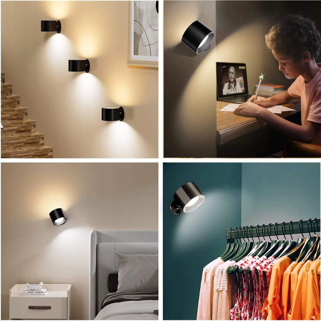 Vista Pro - De 360° oplaadbare LED-wandlamp