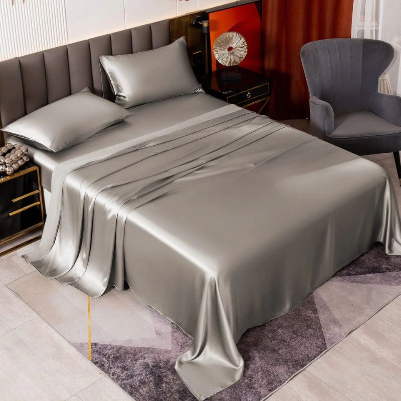 Luxury silk sheet set