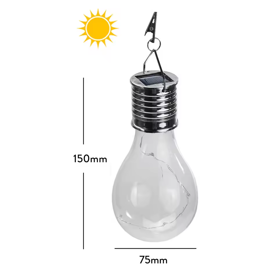 GlowBulb – 6x Solar Hanglampen