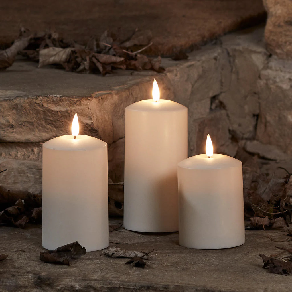 3 pieces long flameless flickering LED candles