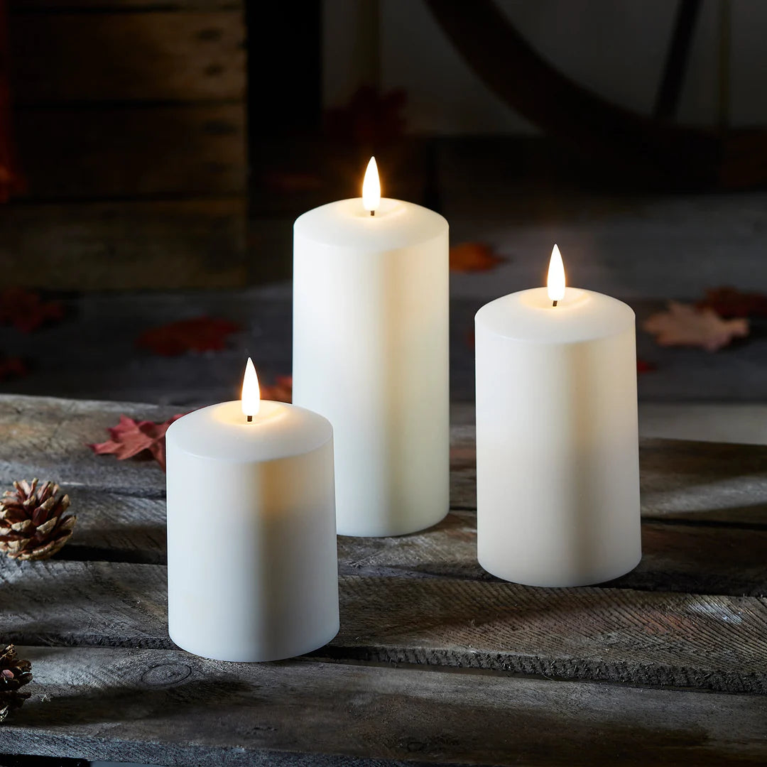 3 pieces long flameless flickering LED candles