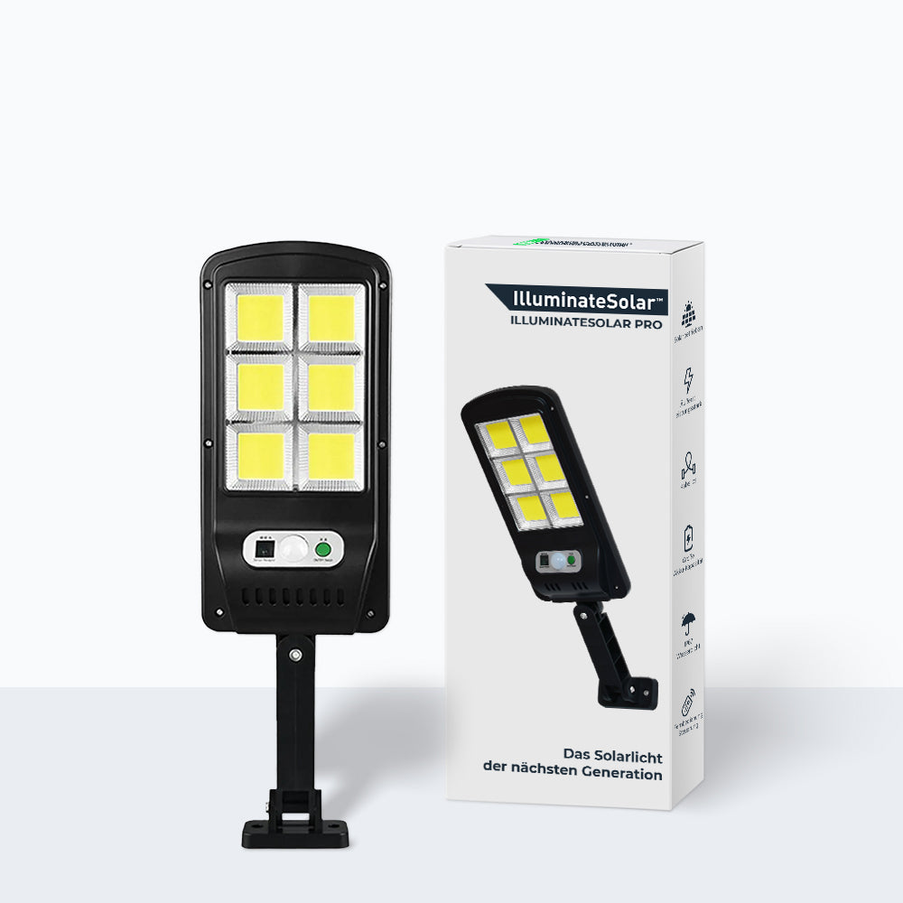 IlluminateSolar™- De ultraheldere LED-straatlantaarn op zonne-energie 2-Pack (Opruimingsverkoop)