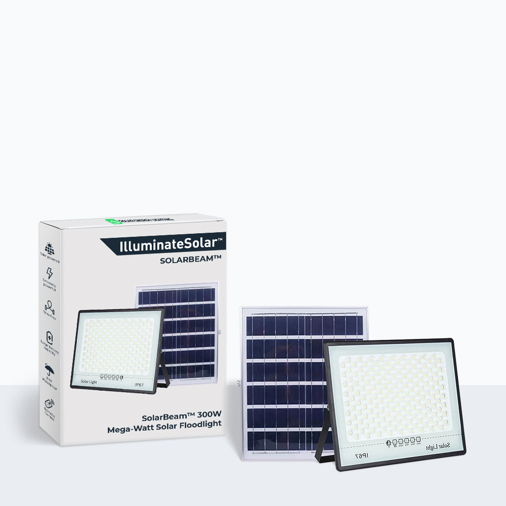 SolarBeam™ 300W - Mega-Watt Schijnwerper op zonne-energie