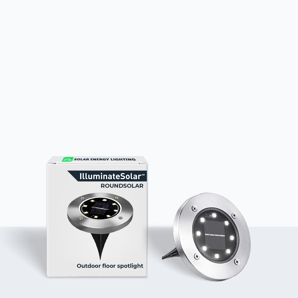 RoundSolar – Solar LED Ground Spot for Outdoor Use