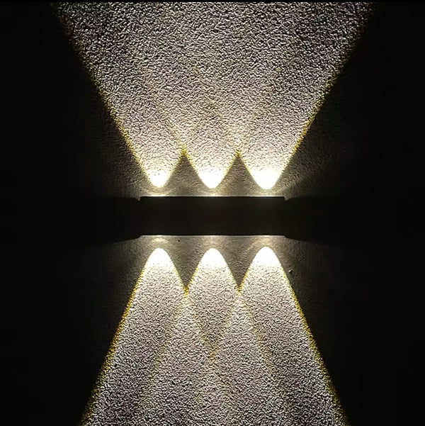 DuoRay - Large Up and Down Solar LED Wall Light