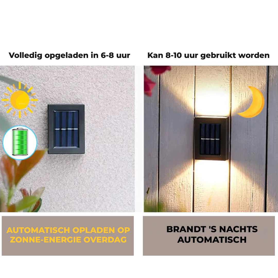 Up&Down - LED op-en-neer verlichting op zonne-energie