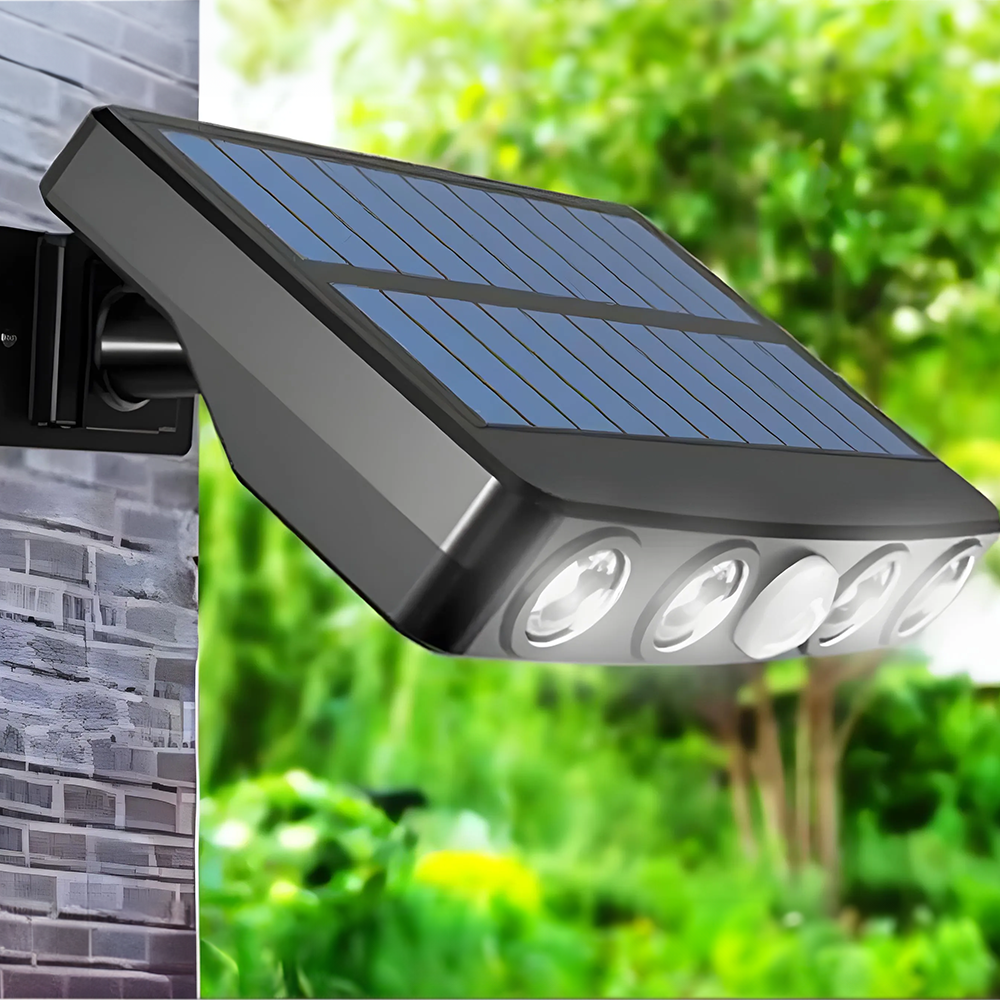 GuardSolar™ – Zonnebeveiligingslamp met Bewegingssensor en Brede Lichtstraal