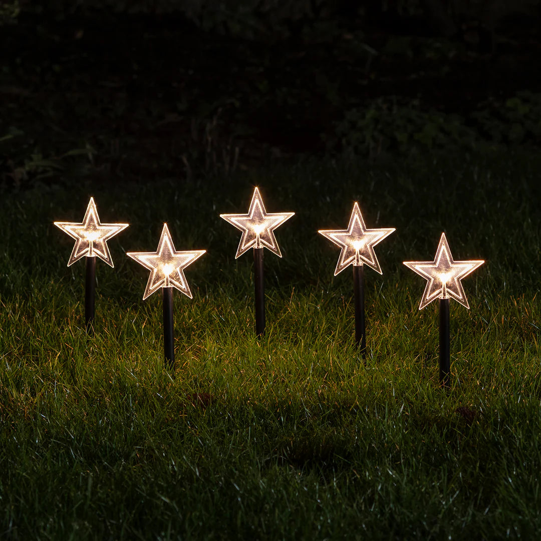 5stk Winterpadverlichting op zonne-energie