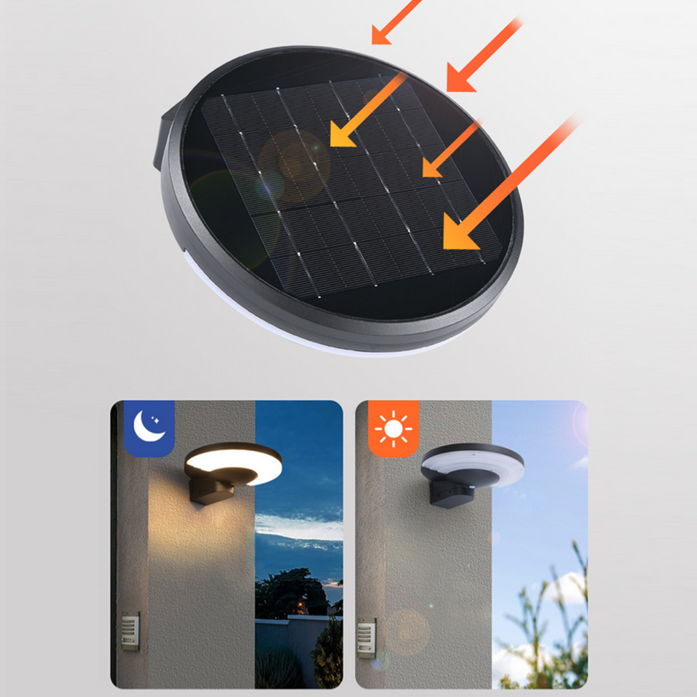 LumaArc Solar Wandlamp – LED met Bewegingssensor