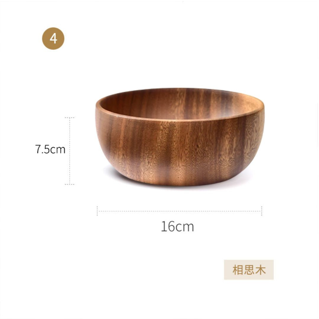 Acacia Wood Fruit and Salad Bowl