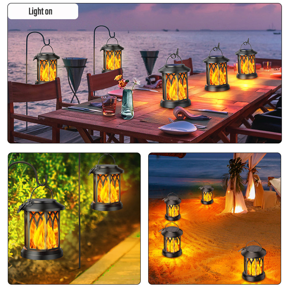 FlameGlow™ - Solar Powered Flame Hanging Lamp