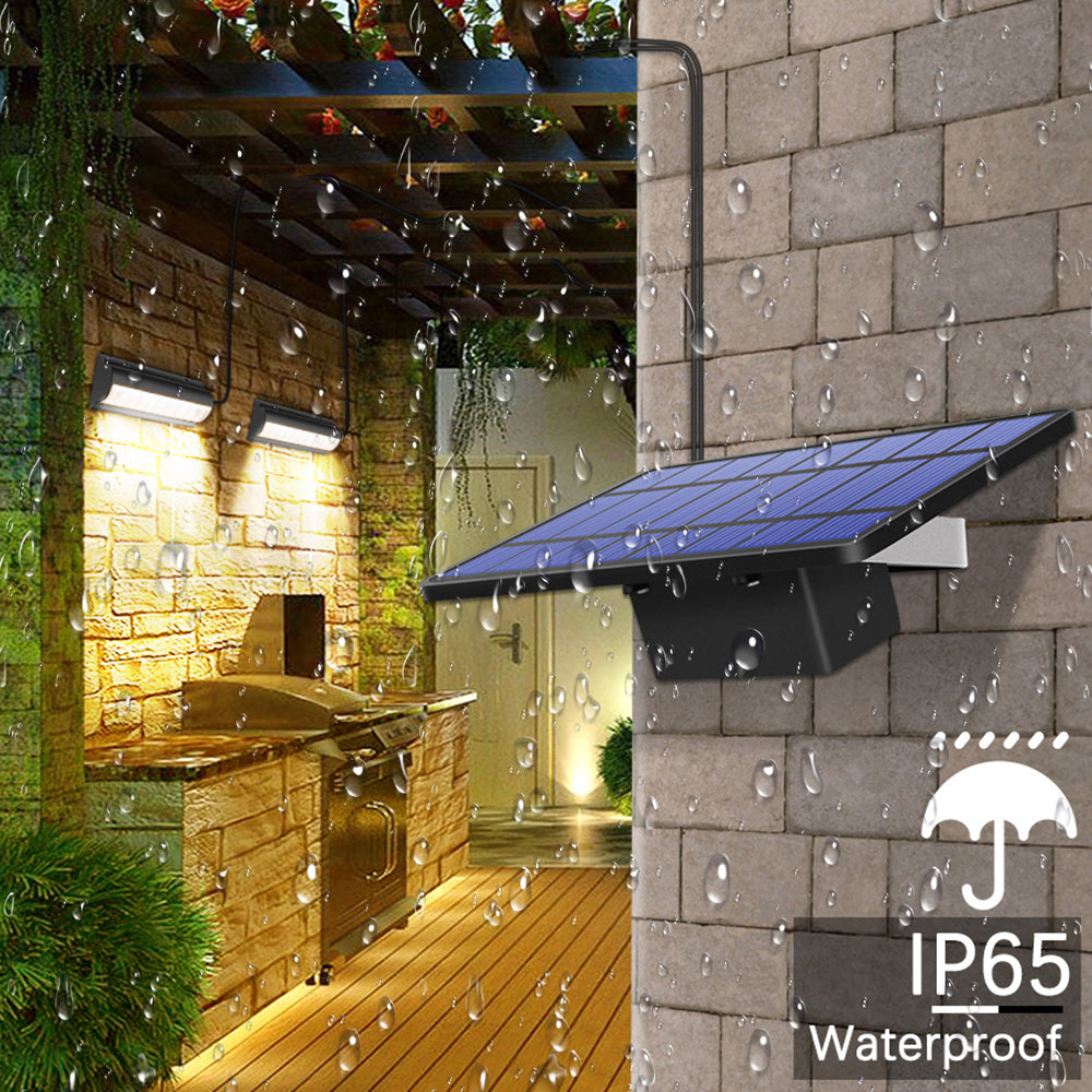 Solar Wall Light Double Head with Separate Panel
