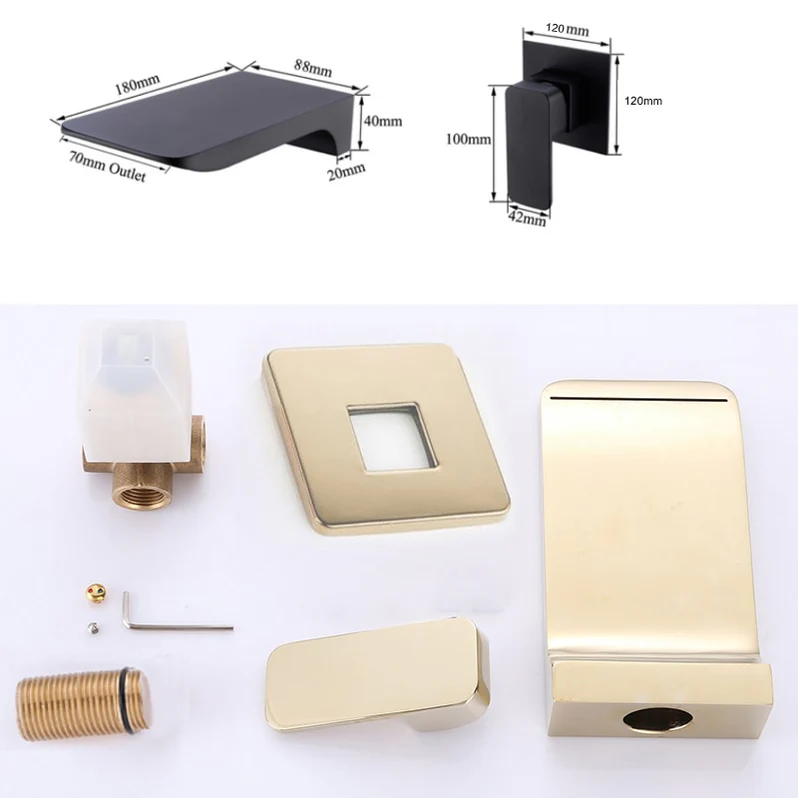 Kai - Modern Wall-Mounted Waterfall Faucet
