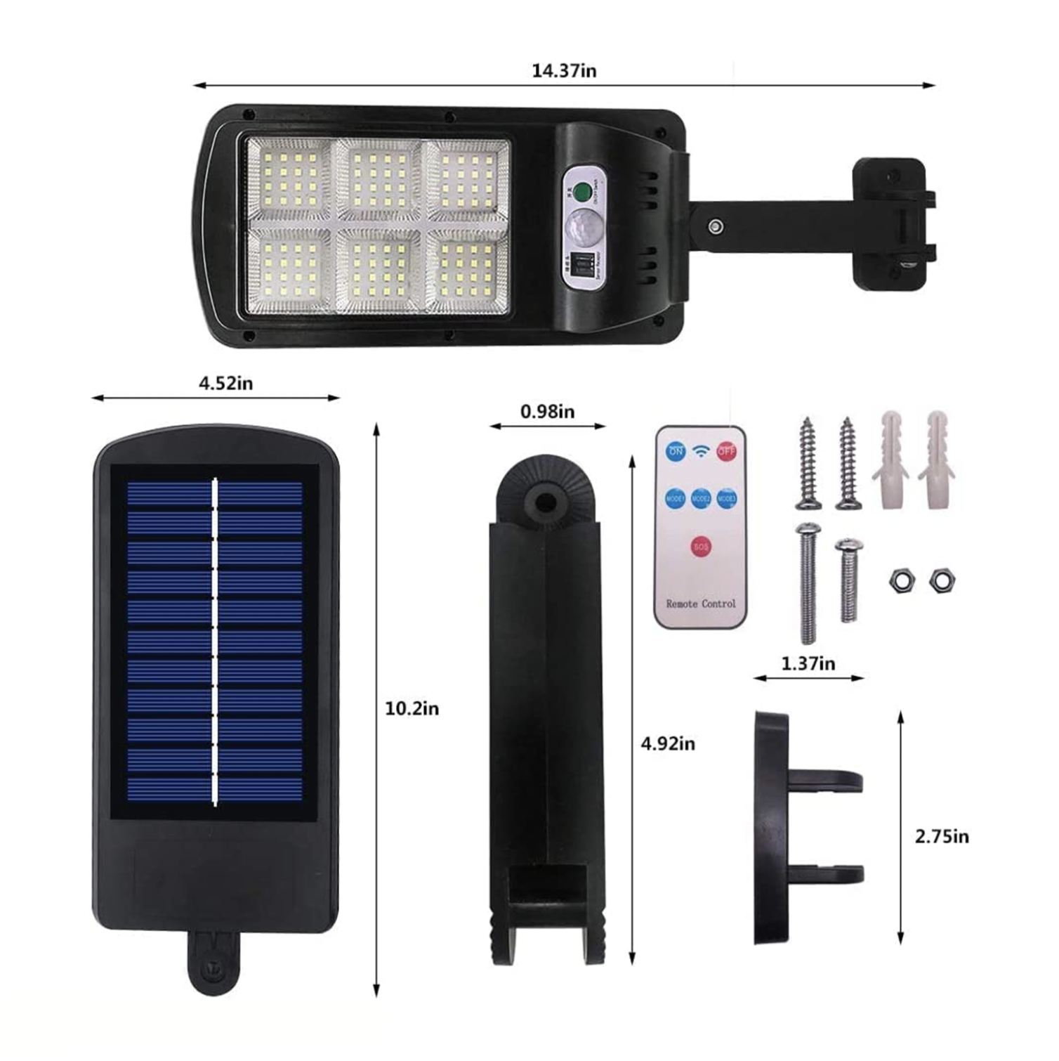 IlluminateSolar™- De ultraheldere LED-straatlantaarn op zonne-energie 2-Pack (Opruimingsverkoop)