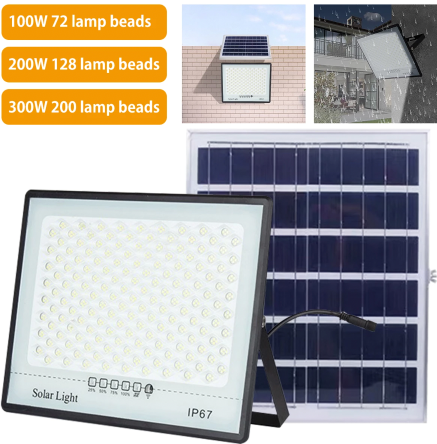 SolarBeam™ 300W - Mega-Watt Schijnwerper op zonne-energie