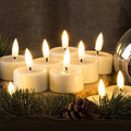 Premium Flickering LED Tealights (6 pcs)