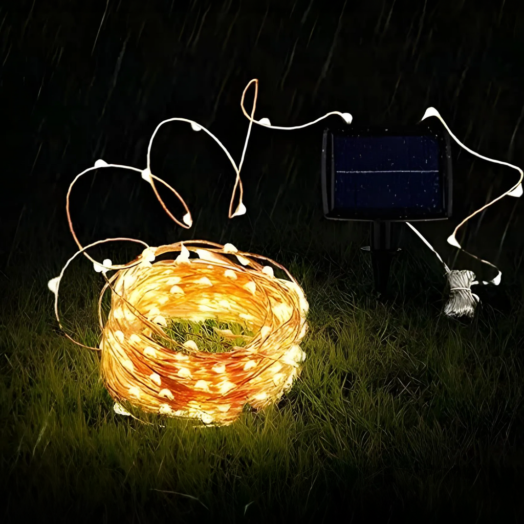 Solar fairy lights for outdoor use