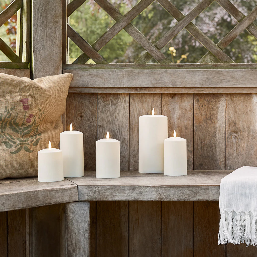 3 pieces long flameless flickering LED candles