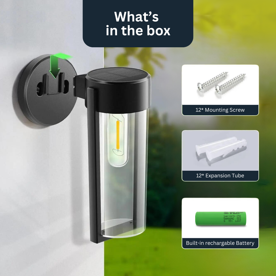 DreamScape™ - Elegant Solar Wall Lamp