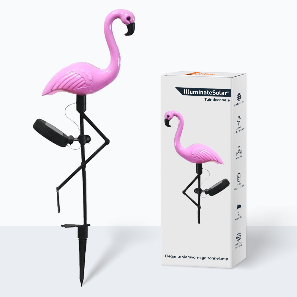FlamingoGlow - LED gazon flamingo lamp op zonne-energie