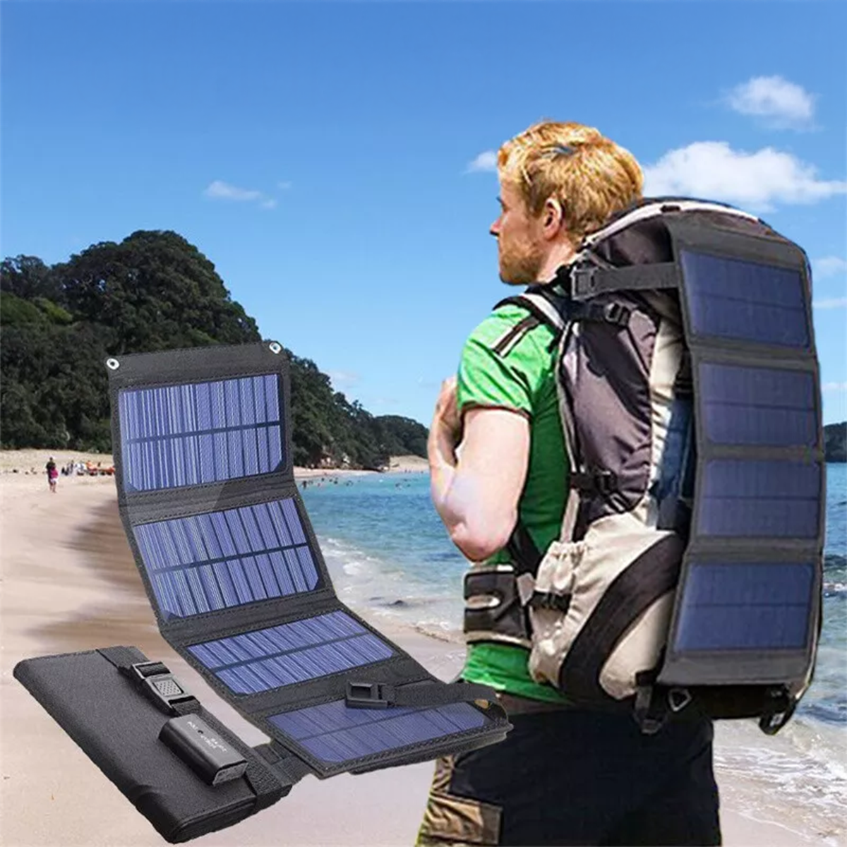 SunPort 21 – Opvouwbare Zonne-oplader USB