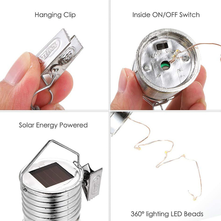 GlowBulb – 6x Solar Hanglampen