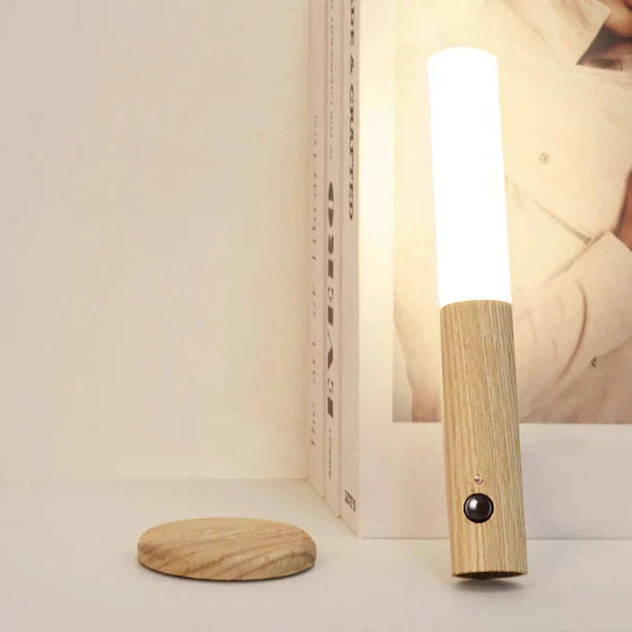 WoodGlo - Oplaadbare houten wandlamp