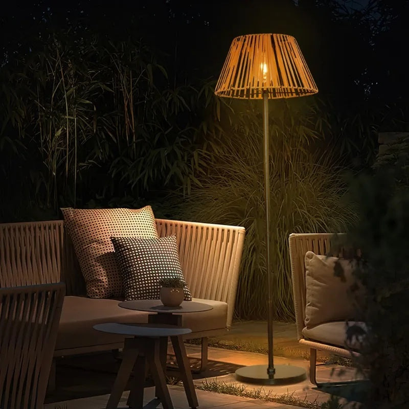 SolRattan Staande Solar Lamp